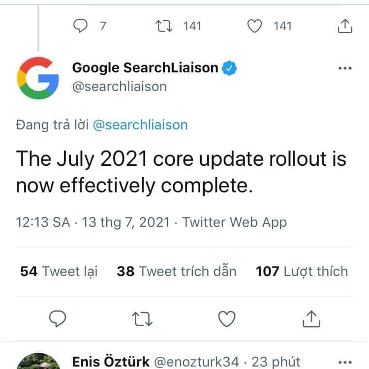5 Yếu tố cốt lõi trong SEO bạn cần phải biết 2 Update Google trong SEO