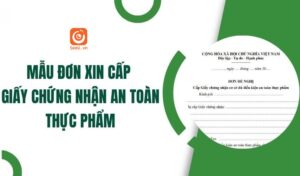 mẫu đơn xin cấp giấy chứng nhận cơ sở đủ điều kiện an toàn thực phẩm