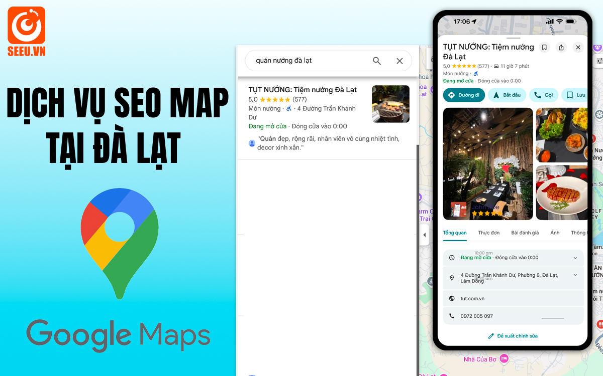 dịch vụ seo map tại đà lạt