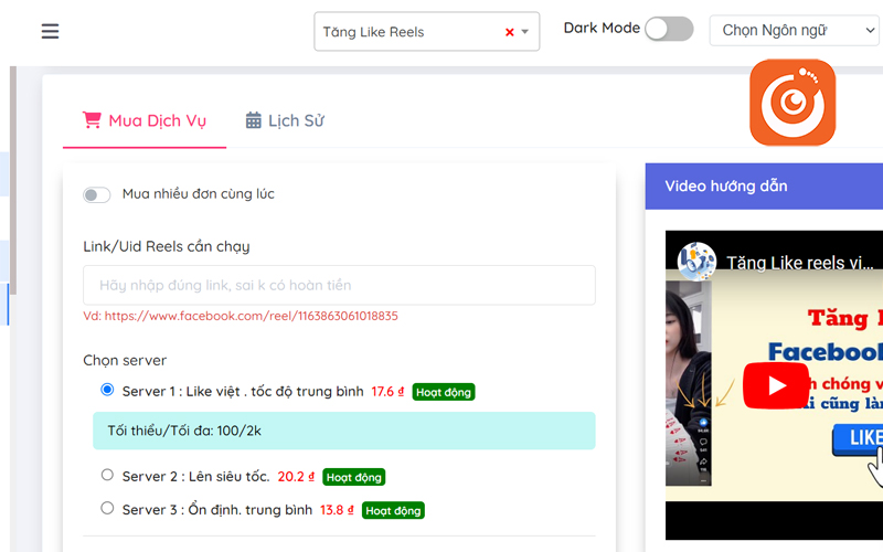 Dịch vụ tăng like reels Facebook tại Seeu Solutions Agency