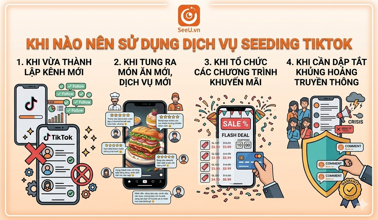 Khi nào nên sử dụng dịch vụ Seeding TikTok