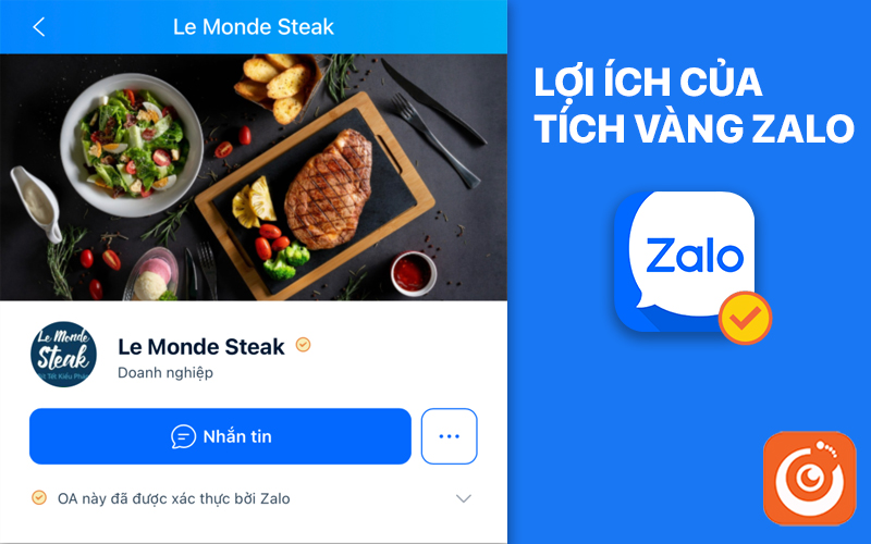 dịch vụ tích vàng Zalo OA