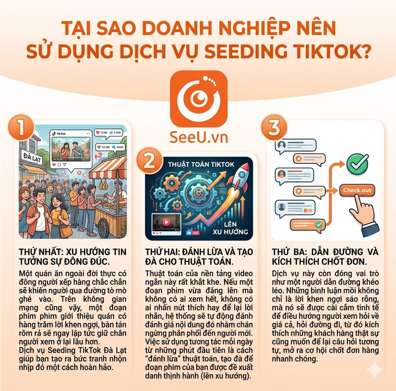 Tại sao doanh nghiệp nên sử dụng dịch vụ Seeding TikTok