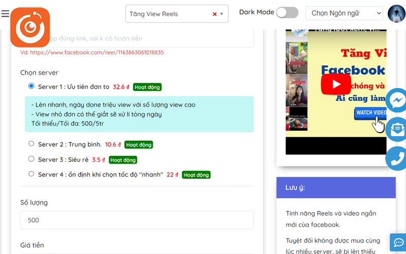 #1 Dịch vụ tăng lượt xem reels facebook nhanh chóng, giá rẻ 4 Thanh toán và kích hoạt dịch vụ tăng lượt xem reels Facebook