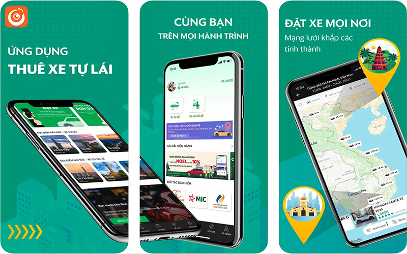 Các bước thực hiện thiết kế App Cho thuê xe tại Seeu.vn
